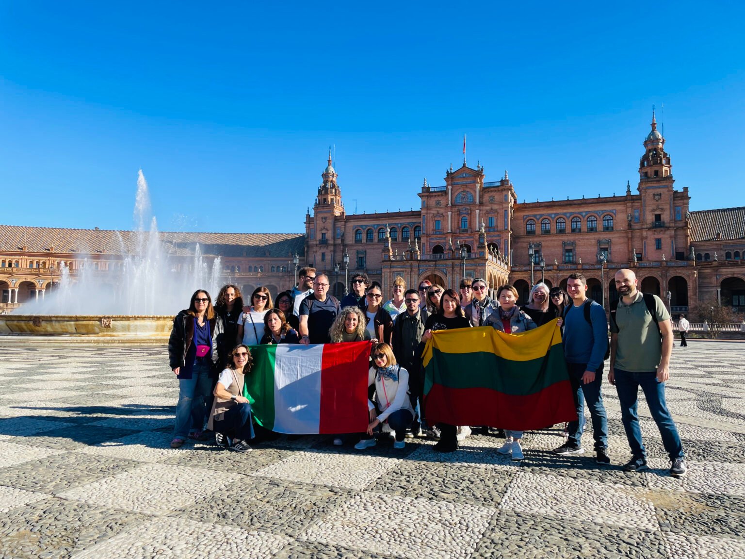 Erasmus plus teacher training course in Seville. Cultural visite. Sevilla. Spain. Erasmus+