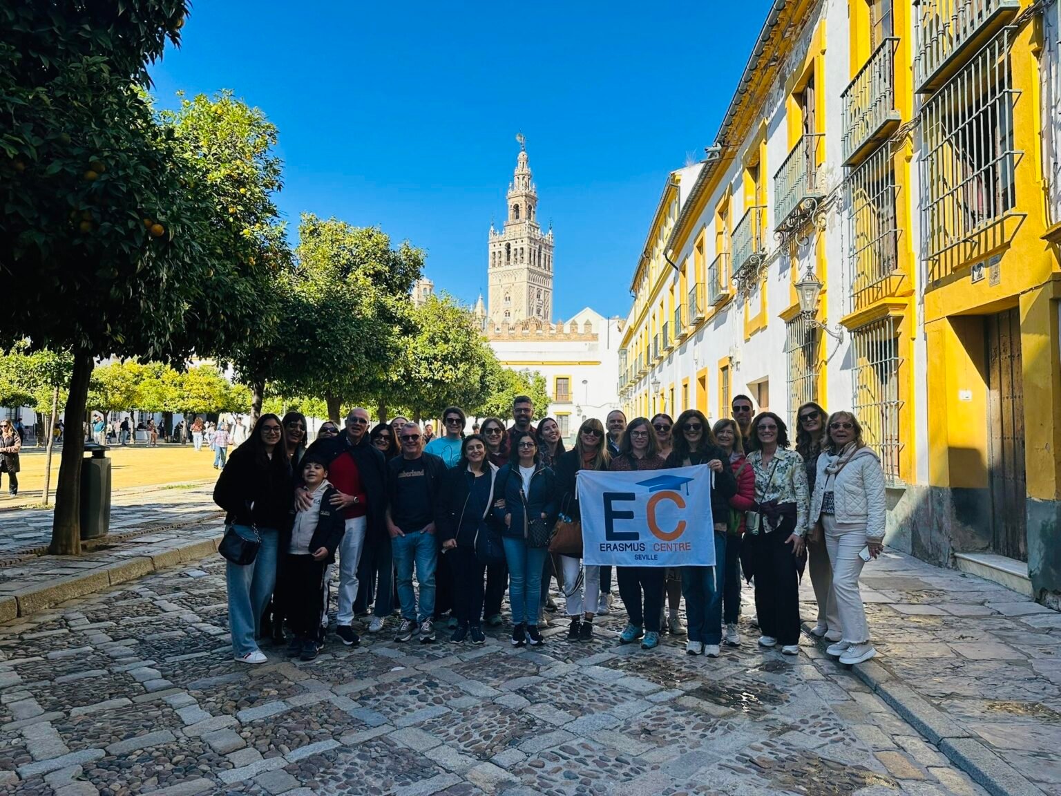 Erasmus plus teacher training course in Seville. Cultural visite. Sevilla. Spain. Erasmus+