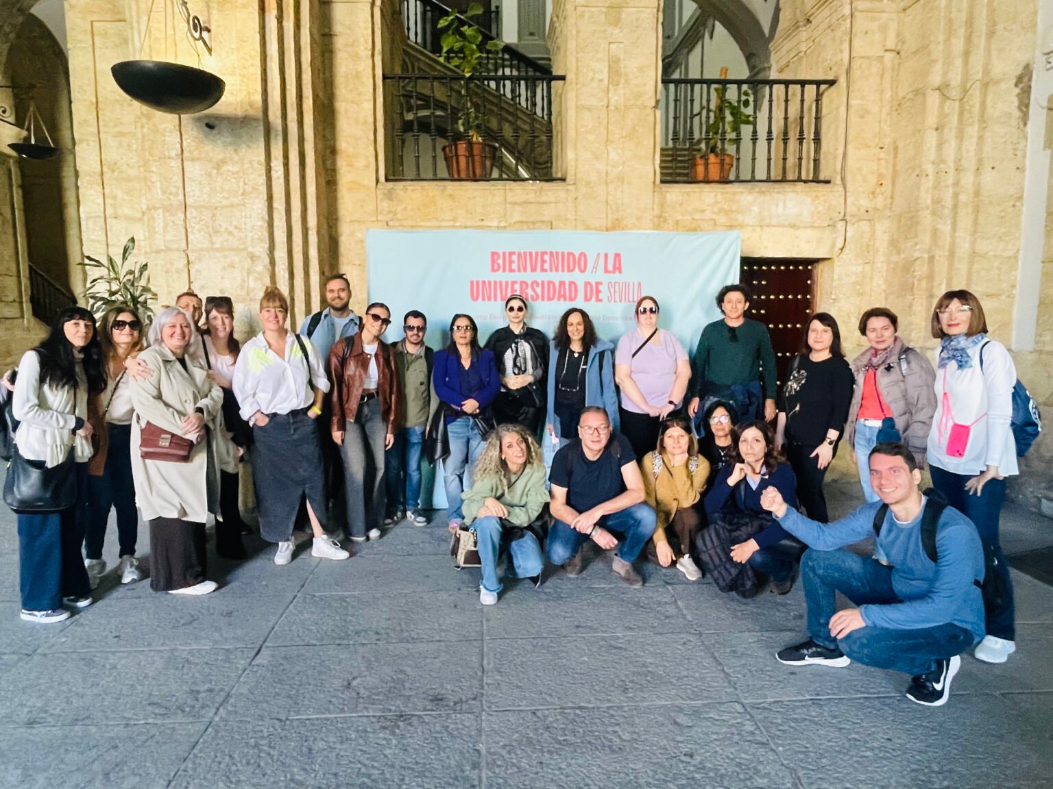 Erasmus plus teacher training course in Seville. Cultural visite. Sevilla. Spain. Erasmus+