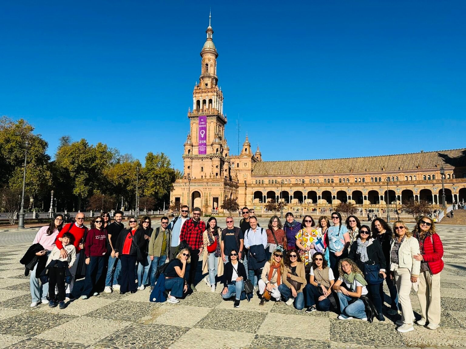 Erasmus plus teacher training course in Seville. Cultural visite. Sevilla. Spain. Erasmus+