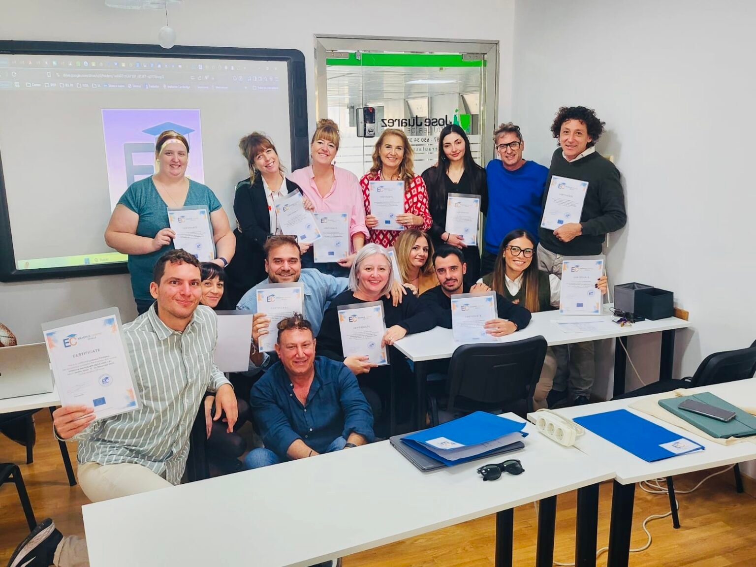 Erasmus plus teacher training course in Seville. Cultural visite. Sevilla. Spain. Erasmus+